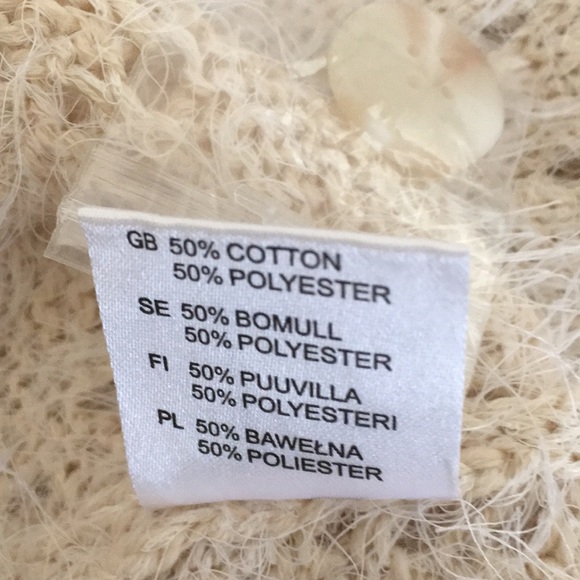 Fuzzy cardigan Lace knit - Picture 5 of 8